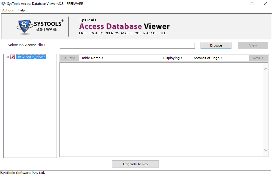 open ms access database file