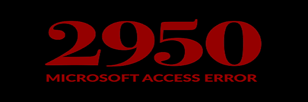 MS Access Error 2950