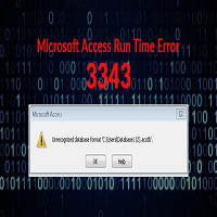 ms access error 3343