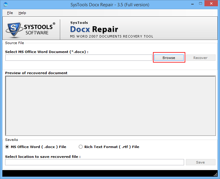 ms office word recovery tool