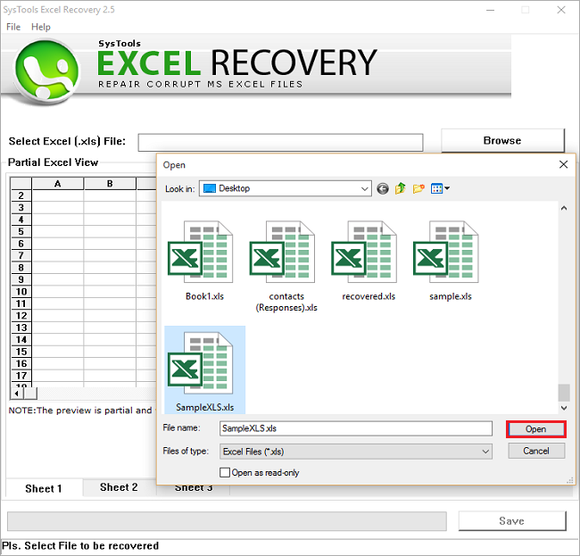 Choose Excel File