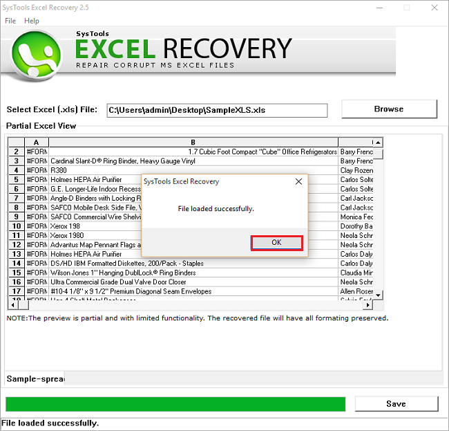 Recover Excel File